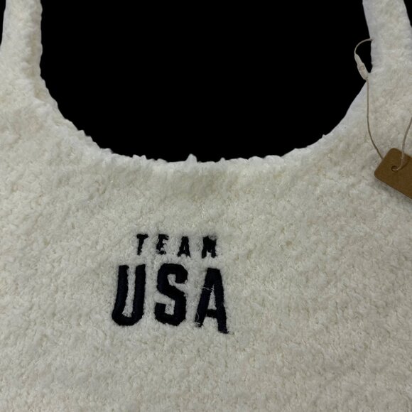 SKIMS Cozy Knit Tank Top Team USA White L/XL - Picture 3 of 8